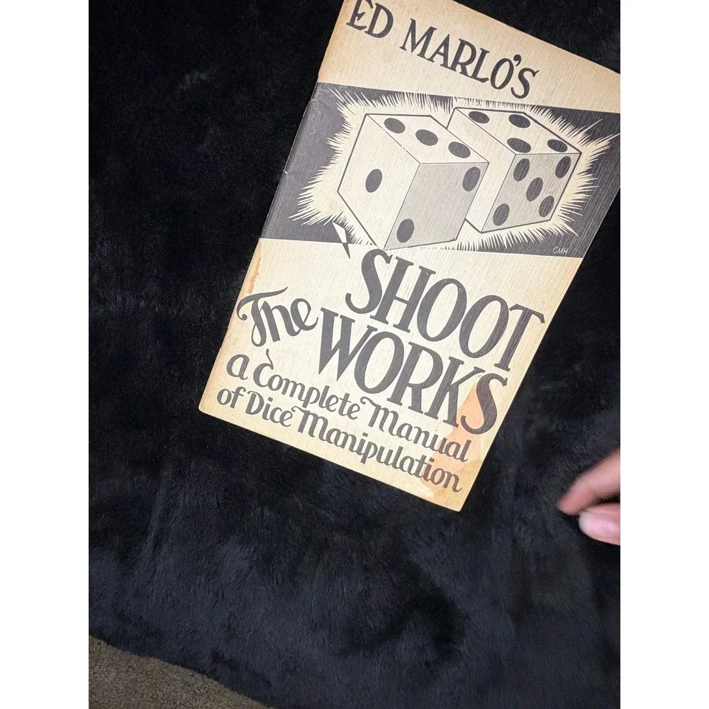 Stained 1943 Ed Marlo Shoot the Works Dice Manipulation Magic Book L.L. Ireland